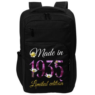Made In 1935 - 90Year Old Floral 1935 90th Birthday Impact Tech Backpack
