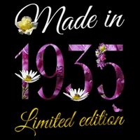 Made In 1935 - 90Year Old Floral 1935 90th Birthday Impact Tech Backpack