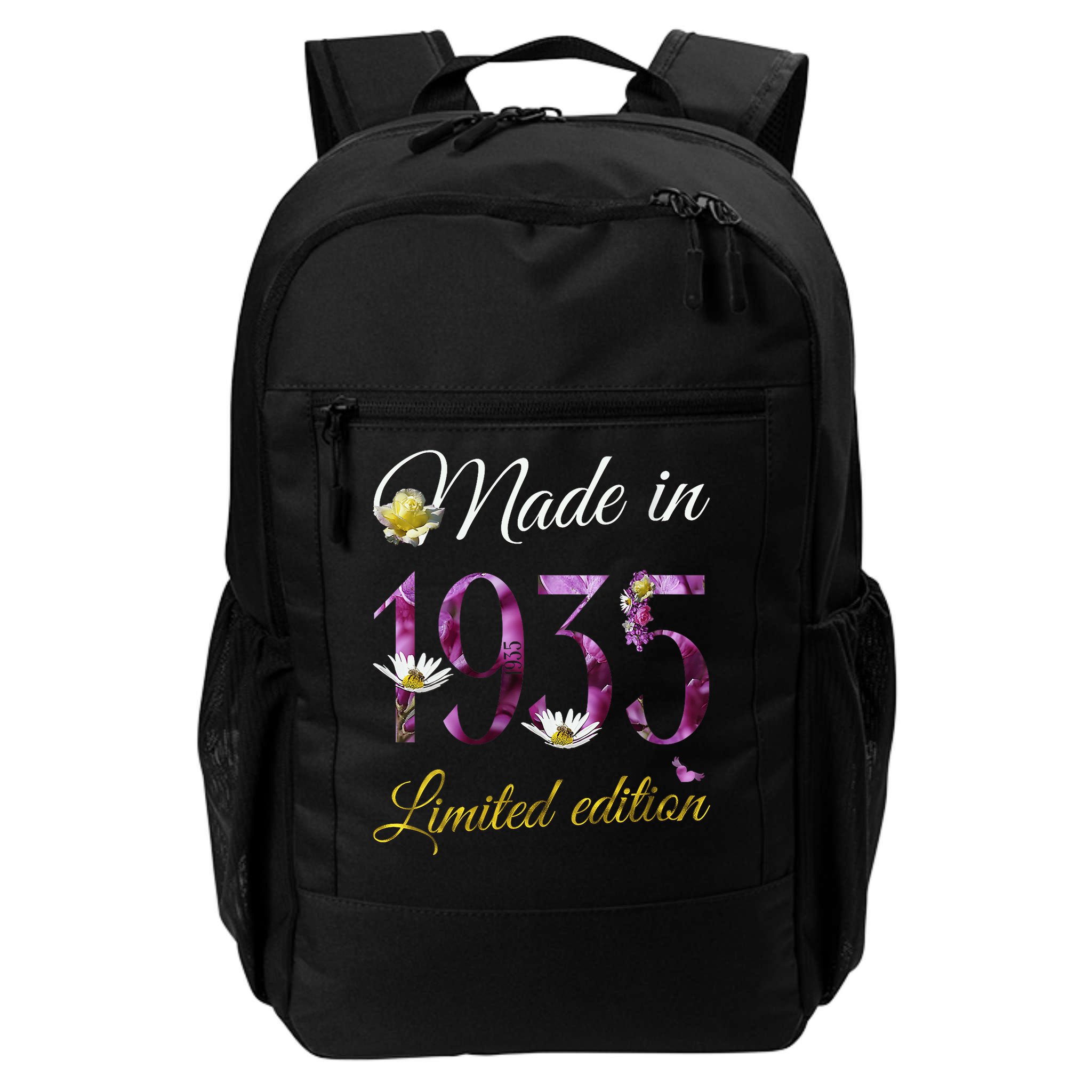 Made In 1935 - 90Year Old Floral 1935 90th Birthday Backpack