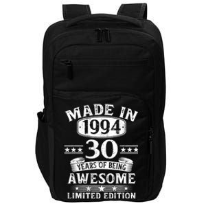 Made In 1994 30 Years Of Being Awesome Limited Edition 30th Birthday Impact Tech Backpack