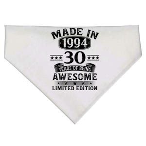 Made In 1994 30 Years Of Being Awesome Limited Edition 30th Birthday USA-Made Doggie Bandana