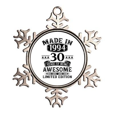 Made In 1994 30 Years Of Being Awesome Limited Edition 30th Birthday Metallic Star Ornament