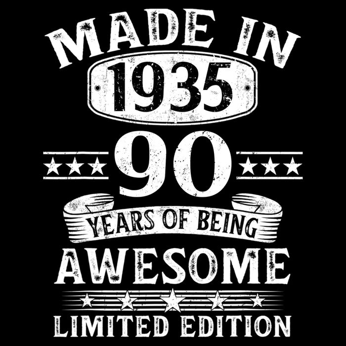 Made In 1935 90 Years Old Gifts 90th Birthday Gift 16 in Basic Backpack