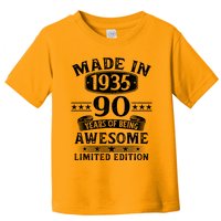Made In 1935 90 Years Old Gifts 90th Birthday Gift Toddler T-Shirt