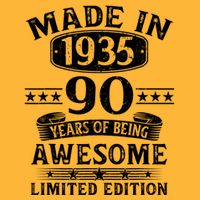 Made In 1935 90 Years Old Gifts 90th Birthday Gift Toddler T-Shirt