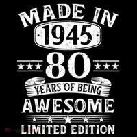 Made In 1945 80 Years Old Gifts 80th Birthday Gift Flatbill Hat