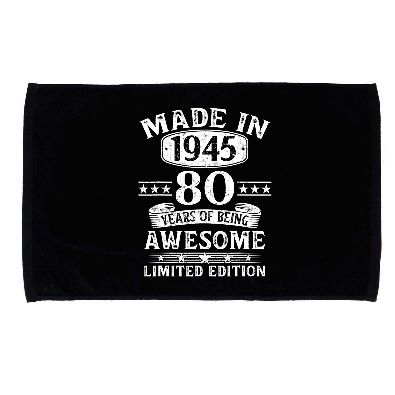 Made In 1945 80 Years Old Gifts 80th Birthday Gift Microfiber Hand Towel