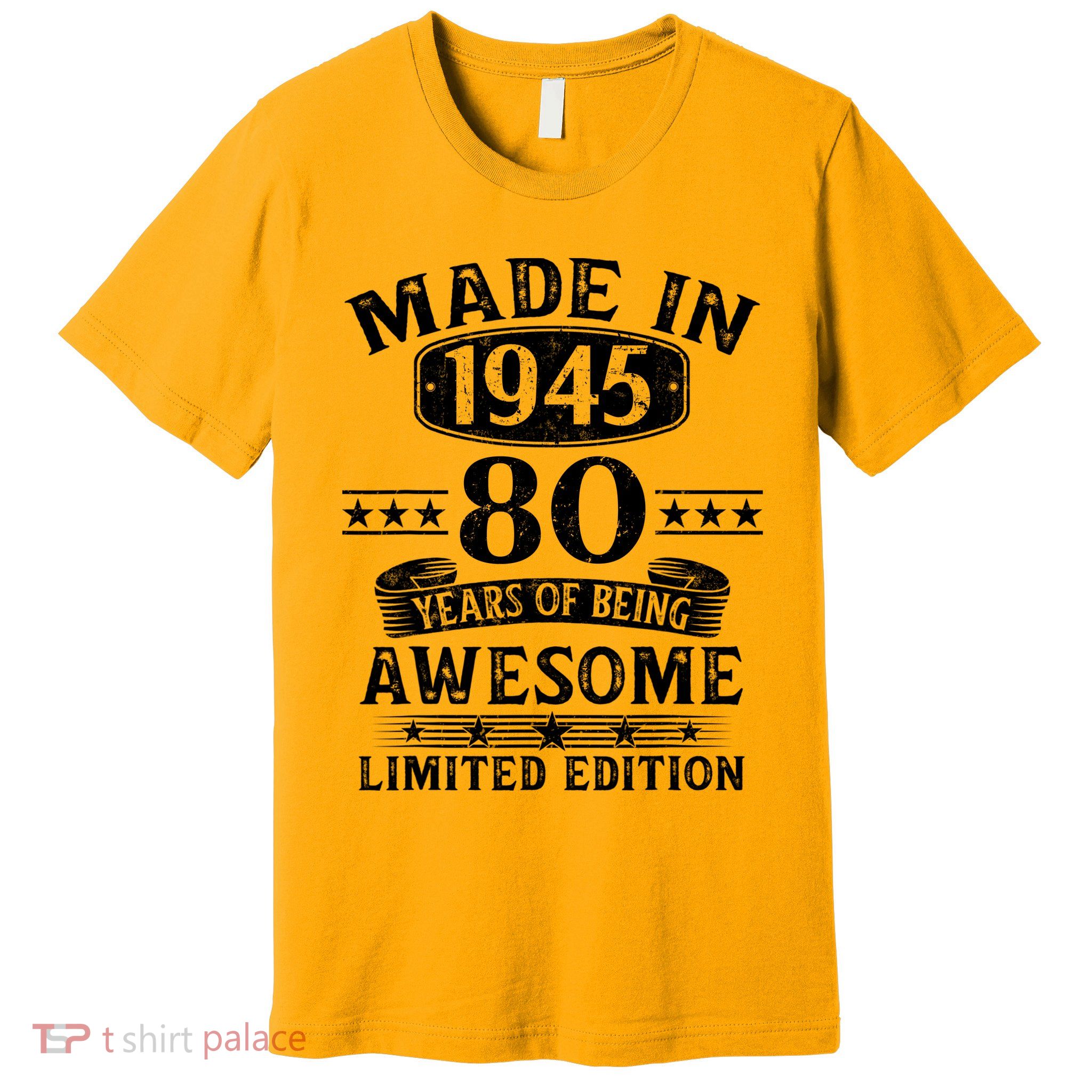 Made In 1945 80 Years Old Gifts 80th Birthday Gift Premium T-Shirt