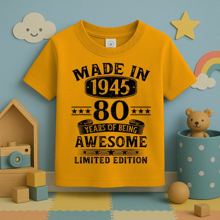 Made In 1945 80 Years Old Gifts 80th Birthday Gift Toddler T-Shirt