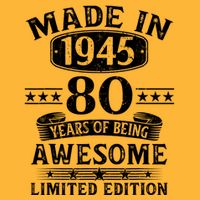 Made In 1945 80 Years Old Gifts 80th Birthday Gift Toddler T-Shirt