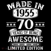 Made In 1955 70 Years Old Gifts 70th Birthday Gift Flatbill Hat