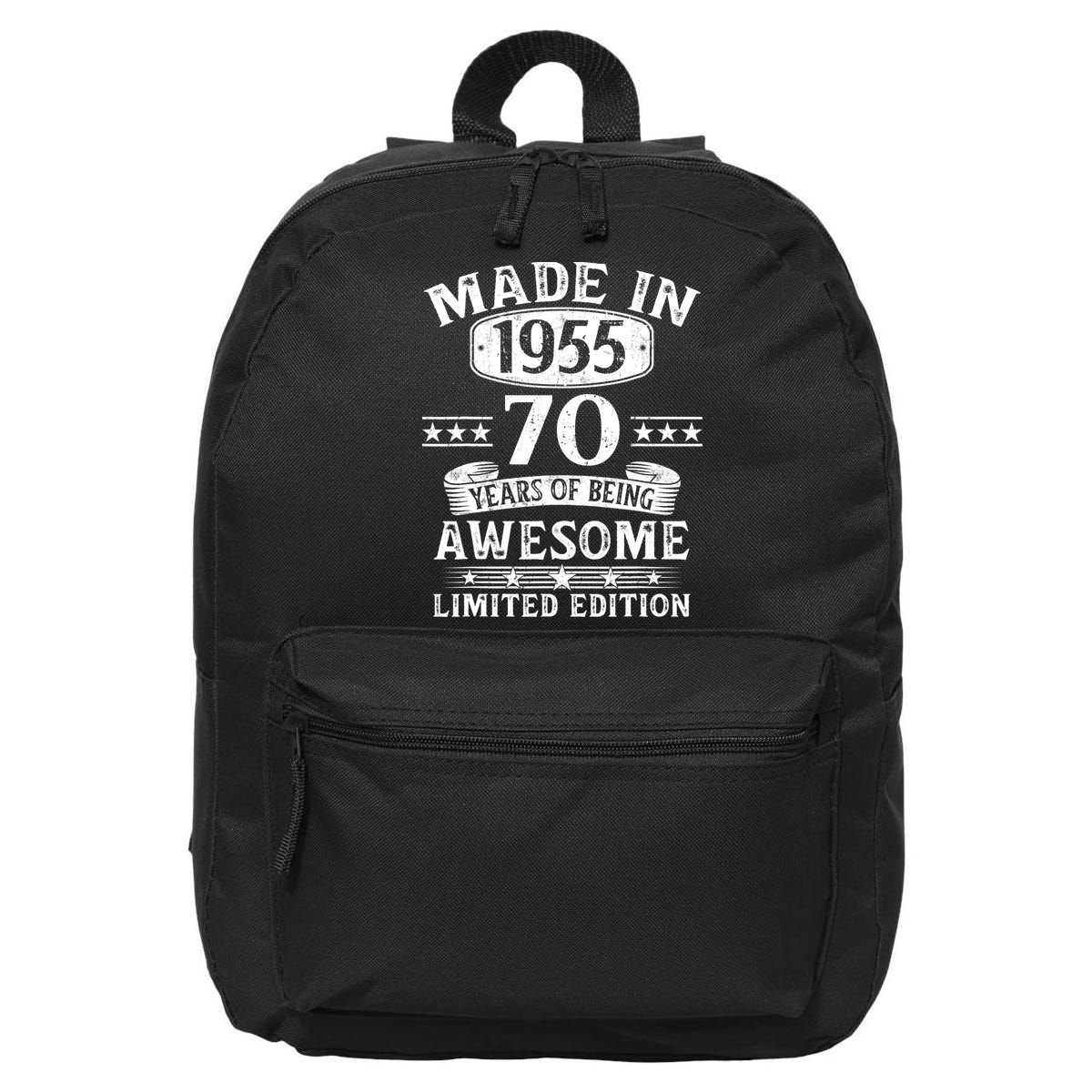 Made In 1955 70 Years Old Gifts 70th Birthday Gift 16 in Basic Backpack
