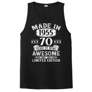 Made In 1955 70 Years Old Gifts 70th Birthday Gift PosiCharge Competitor Tank