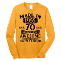 Made In 1955 70 Years Old Gifts 70th Birthday Gift Long Sleeve Shirt