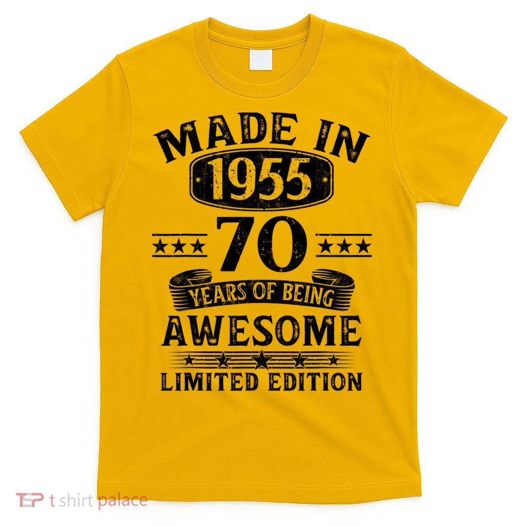 Made In 1955 70 Years Old Gifts 70th Birthday Gift T-Shirt
