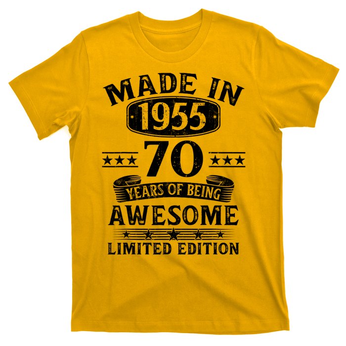 Made In 1955 70 Years Old Gifts 70th Birthday Gift T-Shirt