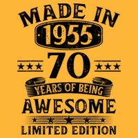 Made In 1955 70 Years Old Gifts 70th Birthday Gift Premium T-Shirt