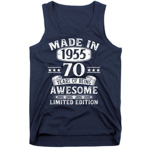 Made In 1955 70 Years Old Gifts 70th Birthday Gift Tank Top