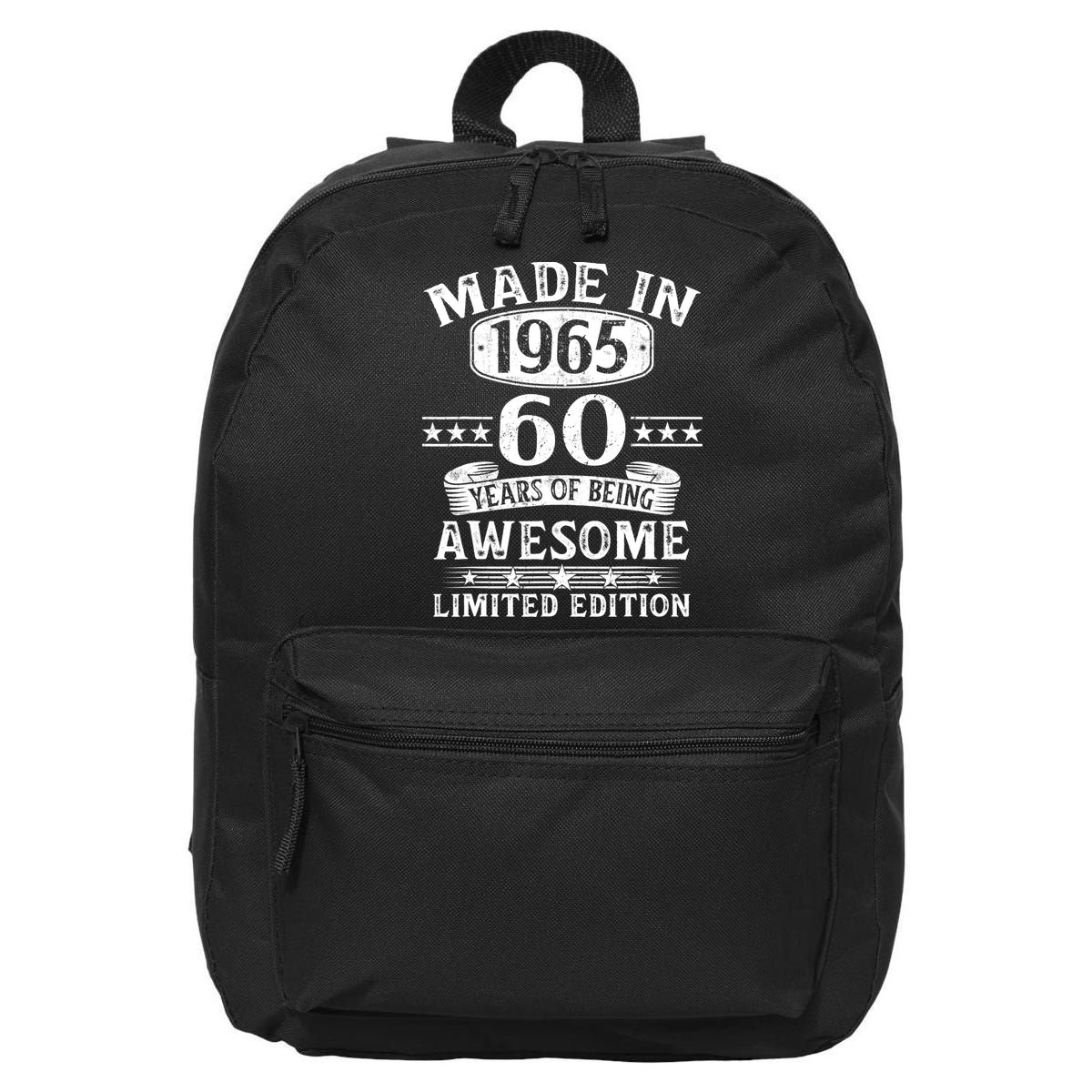 Made In 1965 60 Years Old Gifts 60th Birthday Gift 16 in Basic Backpack