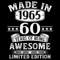 Made In 1965 60 Years Old Gifts 60th Birthday Gift 16 in Basic Backpack