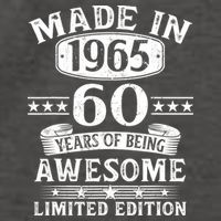 Made In 1965 60 Years Old Gifts 60th Birthday Gift Vector Backpack