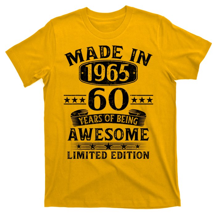 Made In 1965 60 Years Old Gifts 60th Birthday Gift T-Shirt