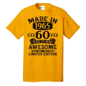 Made In 1965 60 Years Old Gifts 60th Birthday Gift Tall T-Shirt