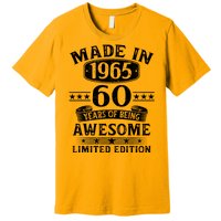 Made In 1965 60 Years Old Gifts 60th Birthday Gift Premium T-Shirt