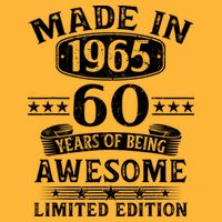 Made In 1965 60 Years Old Gifts 60th Birthday Gift Premium T-Shirt