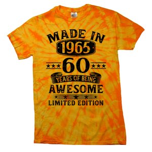 Made In 1965 60 Years Old Gifts 60th Birthday Gift Tie-Dye T-Shirt