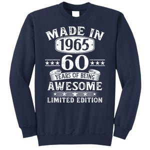 Made In 1965 60 Years Old Gifts 60th Birthday Gift Sweatshirt