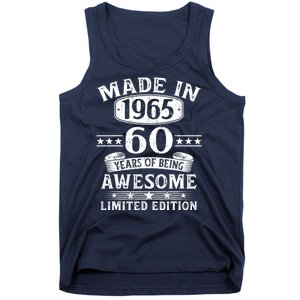 Made In 1965 60 Years Old Gifts 60th Birthday Gift Tank Top