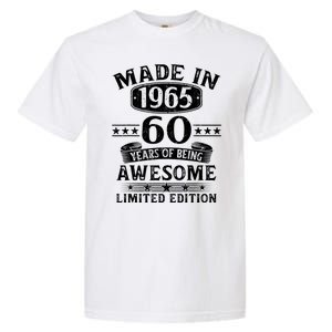 Made In 1965 60 Years Old Gifts 60th Birthday Gift Garment-Dyed Heavyweight T-Shirt