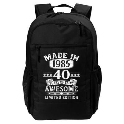 Made In 1985 40 Years Old Gifts 40th Birthday Gift Backpack