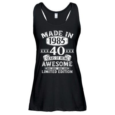 Made In 1985 40 Years Old Gifts 40th Birthday Gift Ladies Essential Flowy Tank