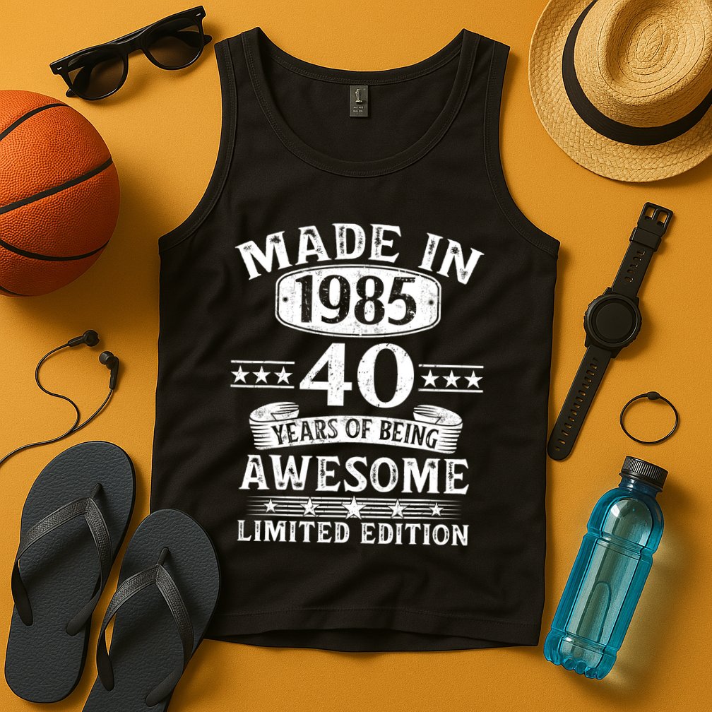 Made In 1985 40 Years Old Gifts 40th Birthday Gift Tank Top