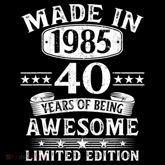 Made In 1985 40 Years Old Gifts 40th Birthday Gift Women's V-Neck T-Shirt