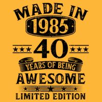 Made In 1985 40 Years Old Gifts 40th Birthday Gift Polo