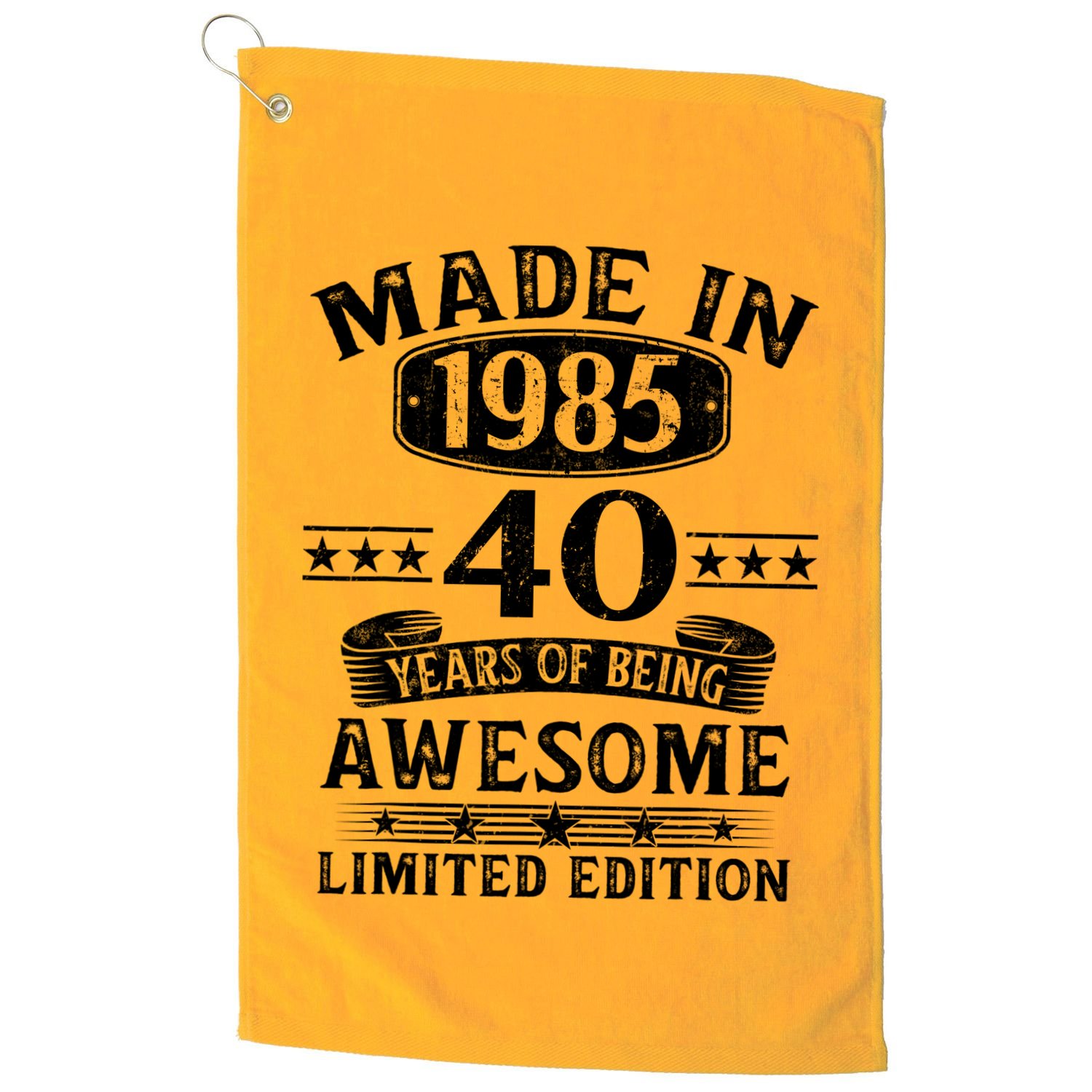 Made In 1985 40 Years Old Gifts 40th Birthday Gift Golf Towel