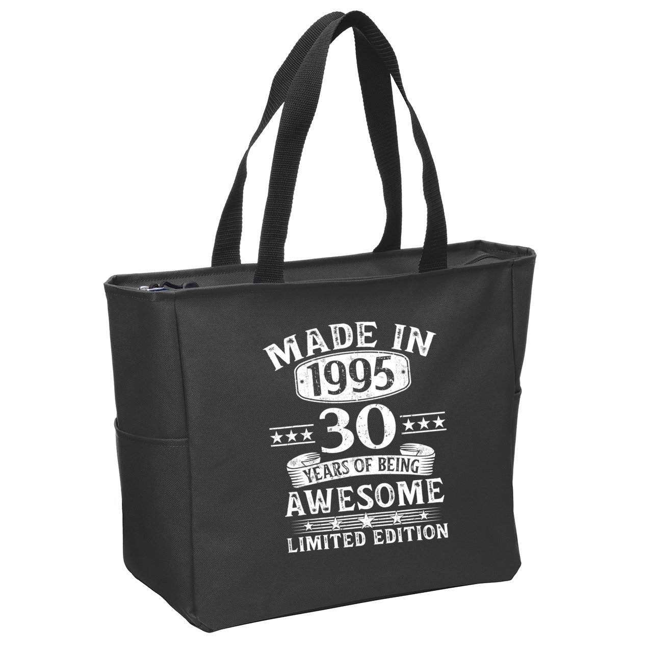 Made In 1995 30 Years Old Gifts 30th Birthday Gift Zip Tote Bag