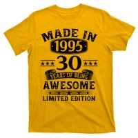 Made In 1995 30 Years Old Gifts 30th Birthday Gift T-Shirt