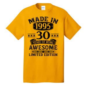 Made In 1995 30 Years Old Gifts 30th Birthday Gift Tall T-Shirt