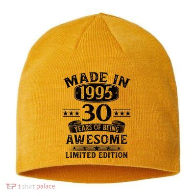 Made In 1995 30 Years Old Gifts 30th Birthday Gift Sustainable Beanie