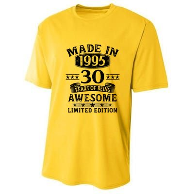 Made In 1995 30 Years Old Gifts 30th Birthday Gift Youth Performance Sprint T-Shirt