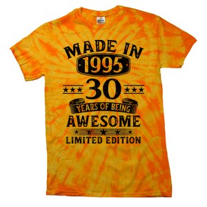 Made In 1995 30 Years Old Gifts 30th Birthday Gift Tie-Dye T-Shirt