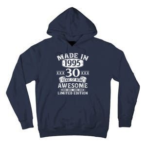 Made In 1995 30 Years Old Gifts 30th Birthday Gift Tall Hoodie