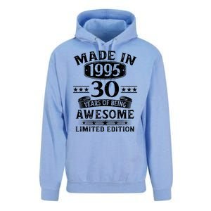 Made In 1995 30 Years Old Gifts 30th Birthday Gift Unisex Surf Hoodie