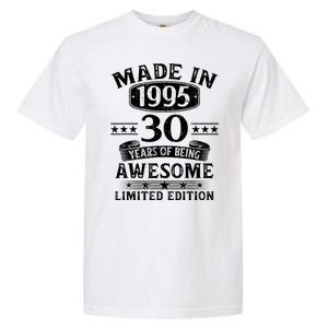 Made In 1995 30 Years Old Gifts 30th Birthday Gift Garment-Dyed Heavyweight T-Shirt