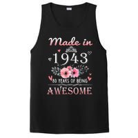 Made In 1943 Floral 80 Year Old 80th Birthday Gifts Wom.e.n PosiCharge Competitor Tank