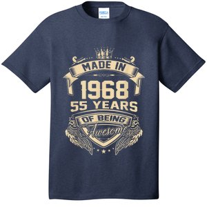 Made In 1968 55 Years Of Being Awesome 55th Birthday T-Shirt